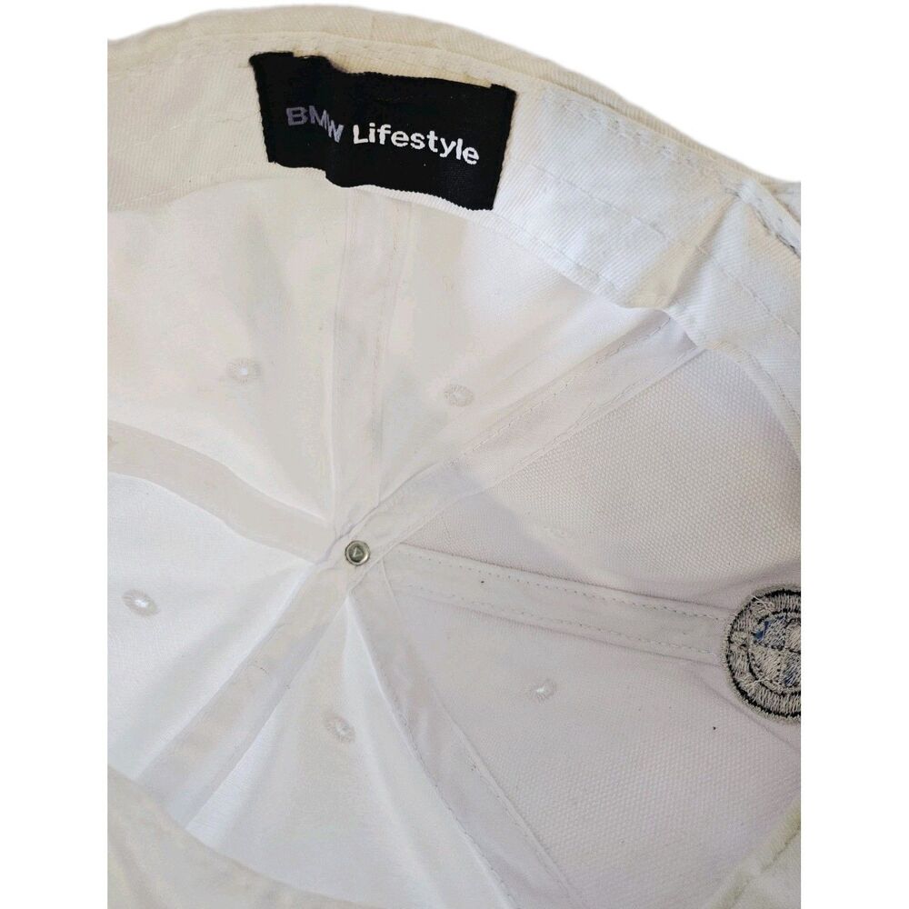 BMW White Adjustable Logo Baseball Cap - Picture 6 of 6